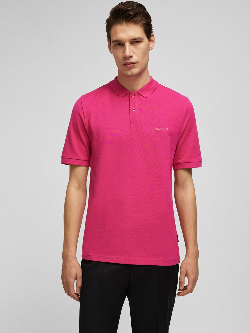 Daniel Hechter Poloshirt Herren Baumwolle pink, L