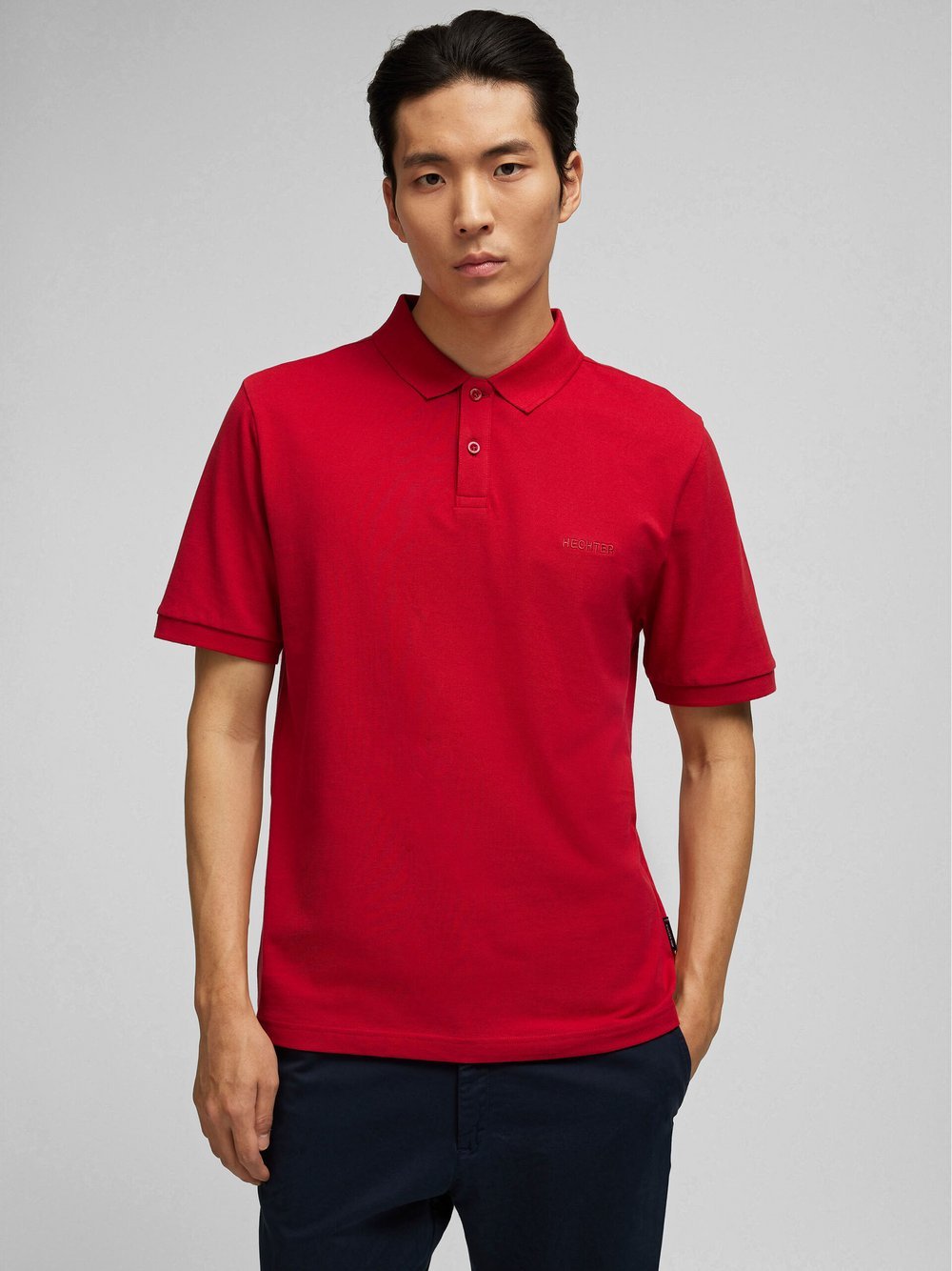 Daniel Hechter Poloshirt Herren Baumwolle rot, L