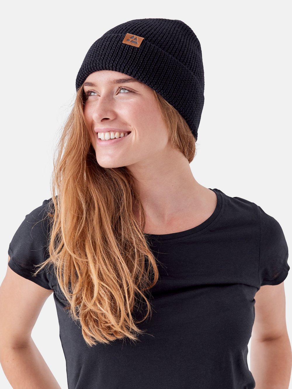 DANISH ENDURANCE Beanie Damen Wolle schwarz, ONE SIZE