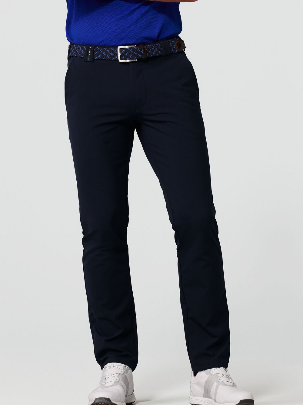 MEYER Chino-Hose Herren Polyamid blau, 38-34