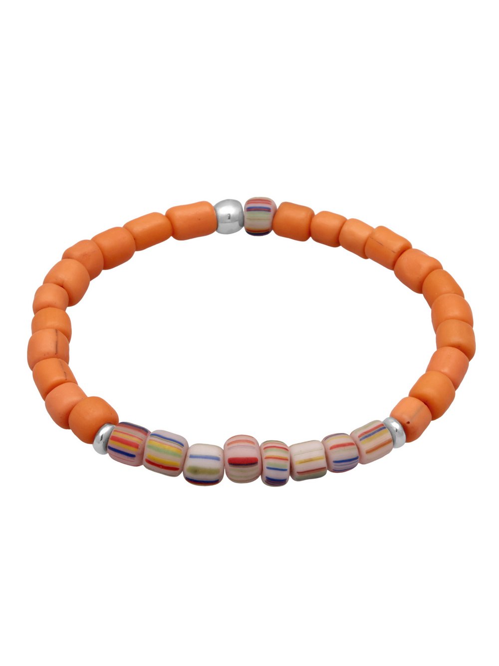 Elli Armband Damen Sterlingsilber orange, 16