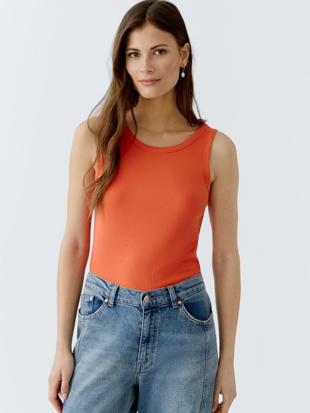 Thumbnail - Oui Top Damen Viskose orange, 40