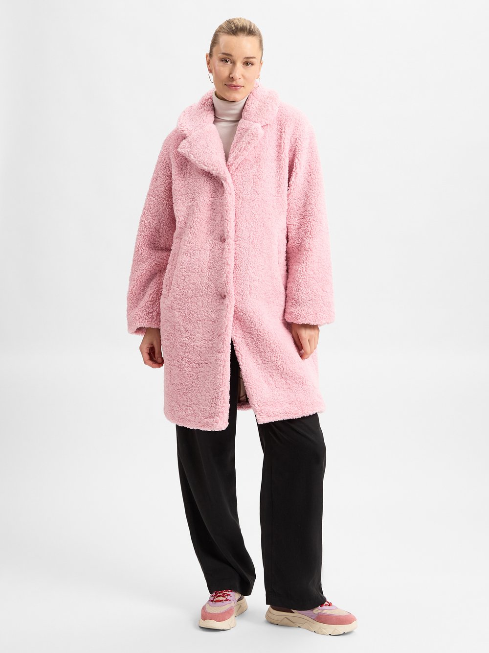 Nümph Teddy Kurzmantel Damen rosa, 44