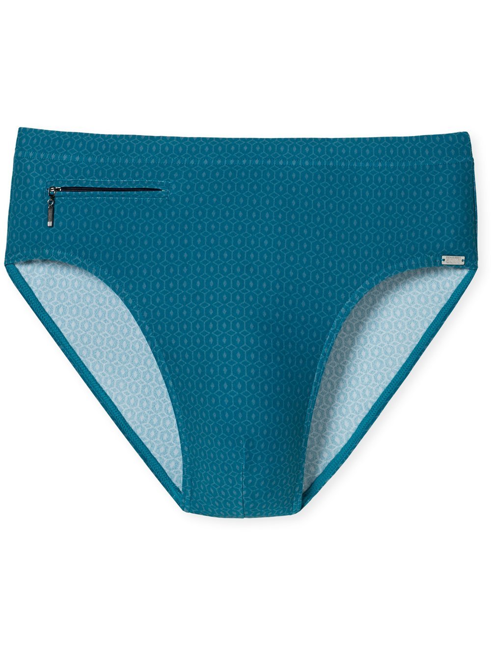 Schiesser Badehose  Herren blau bedruckt, 5