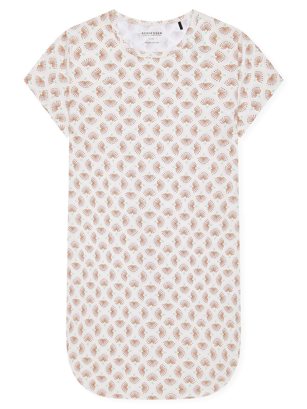 Schiesser Nachthemd  Mädchen Baumwolle weiß bedruckt, 152