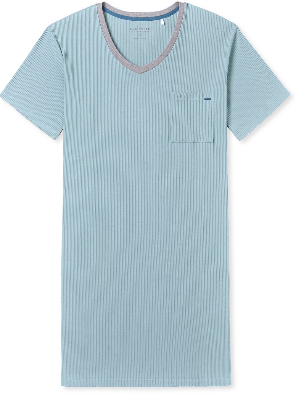 Schiesser Nachthemd  Damen Jersey blau, 38