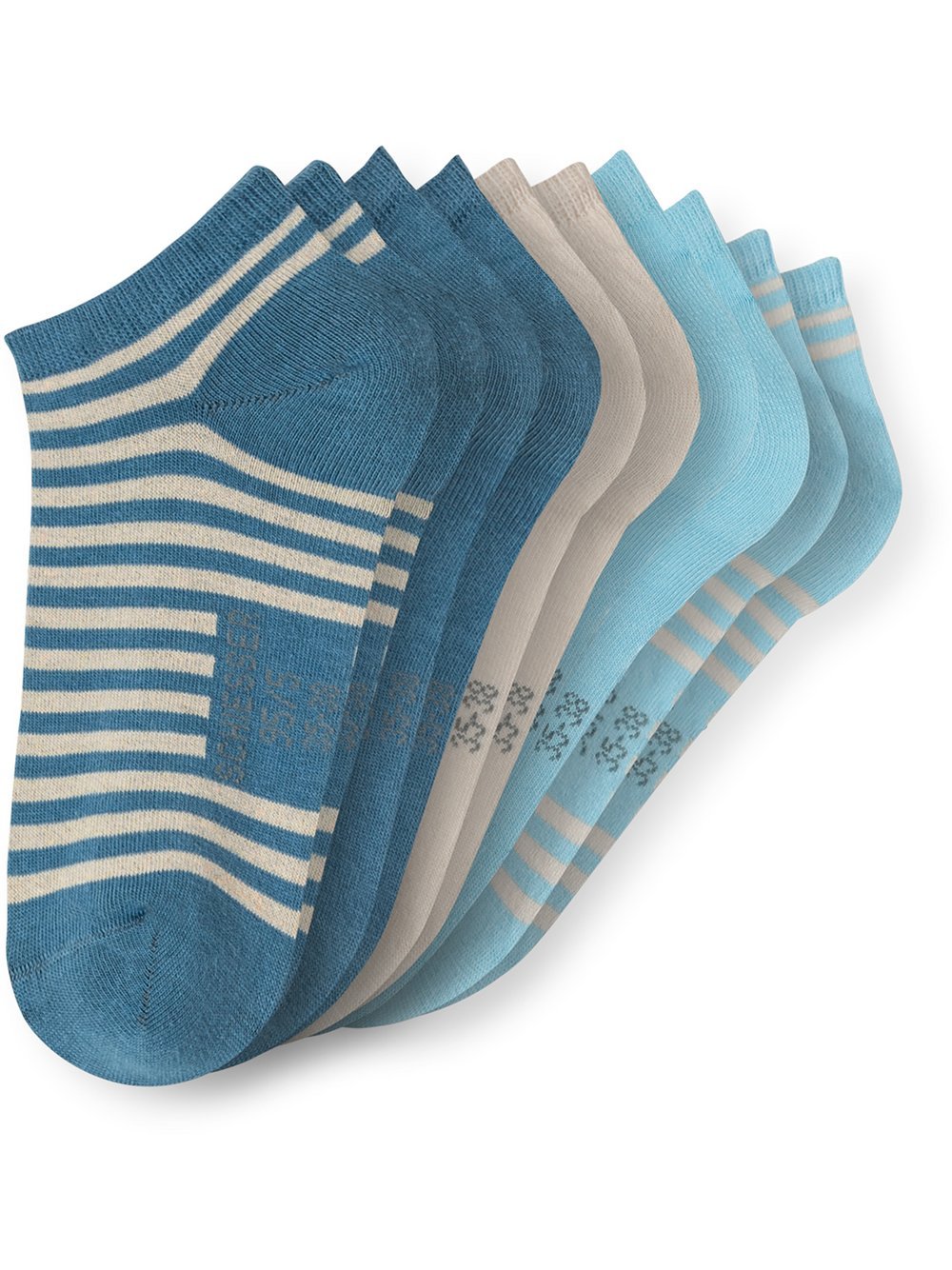 Schiesser Sneakersocken  Damen Jersey mehrfarbig bedruckt, 35-38