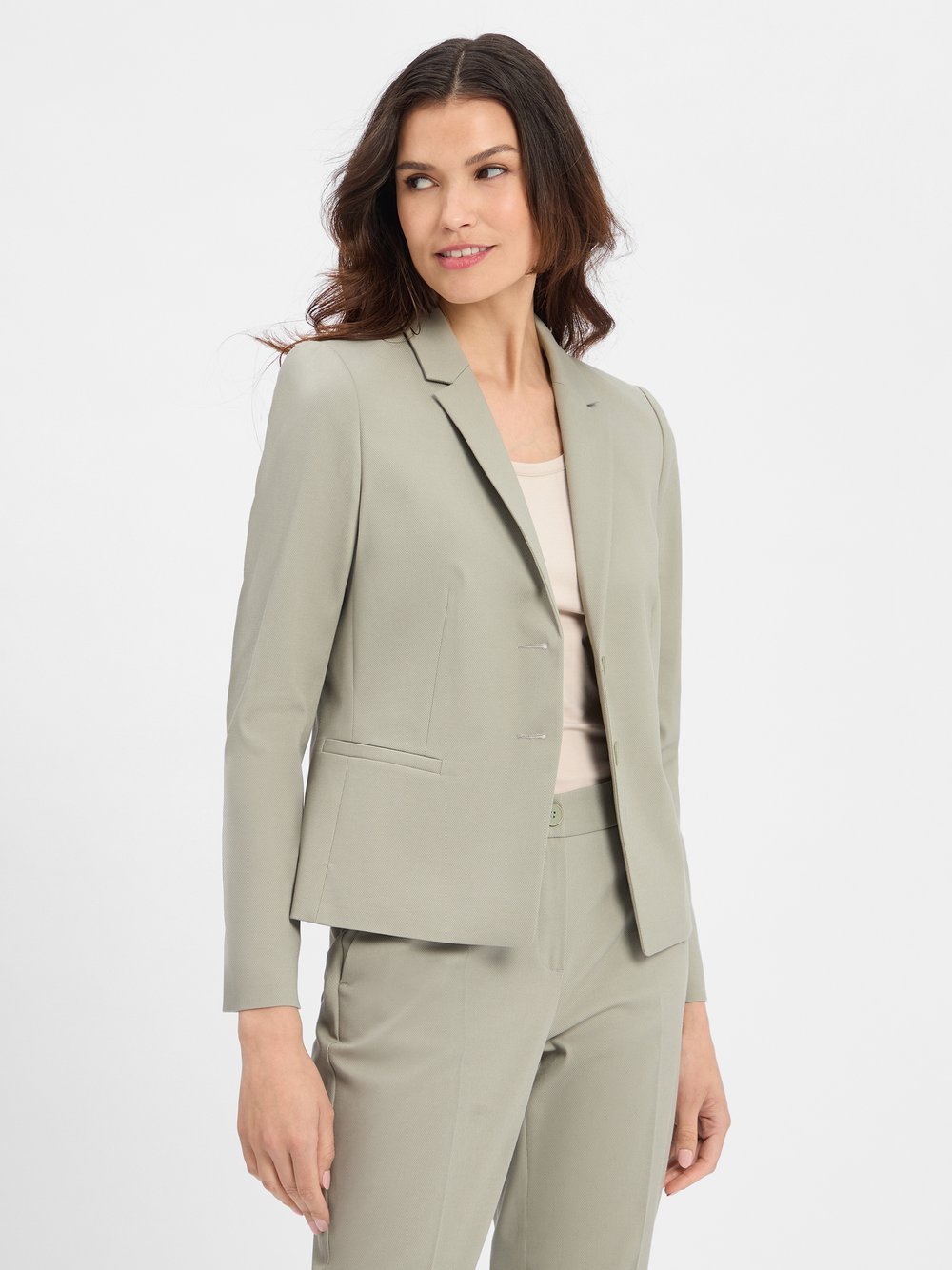 Marie Lund Blazer Damen Baumwolle grün, 46
