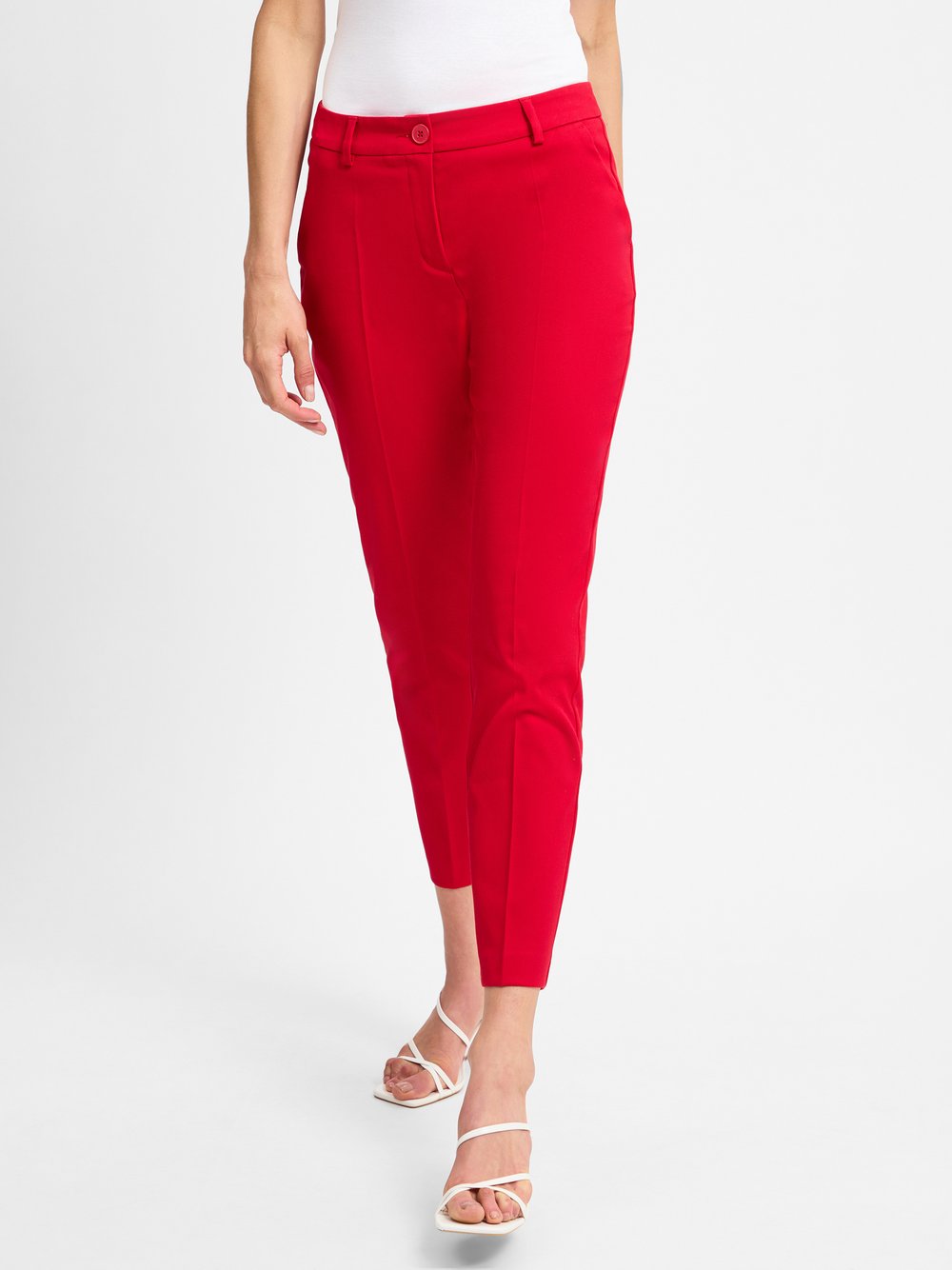 Marie Lund Hose Damen Baumwolle rot, 42