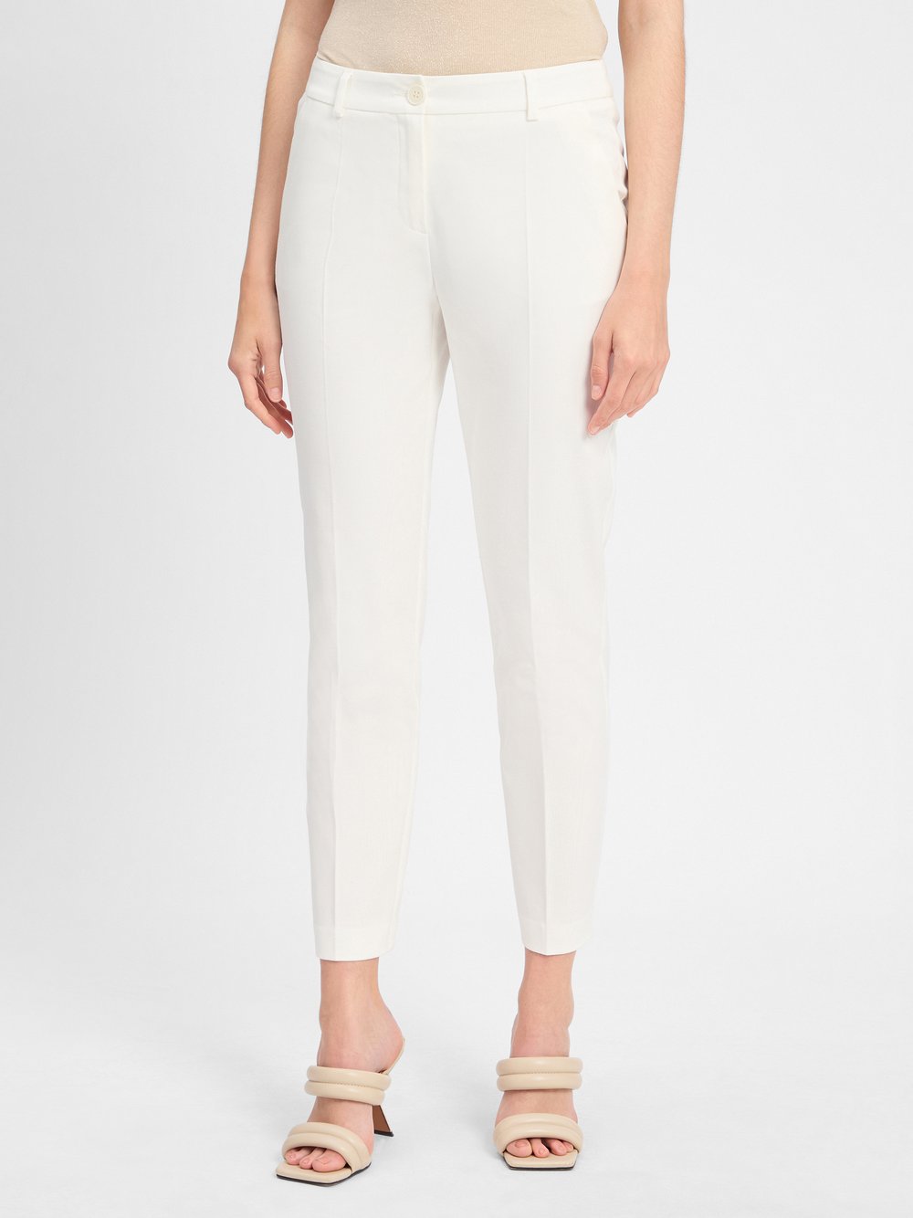 Marie Lund Hose Damen Baumwolle weiß, 38