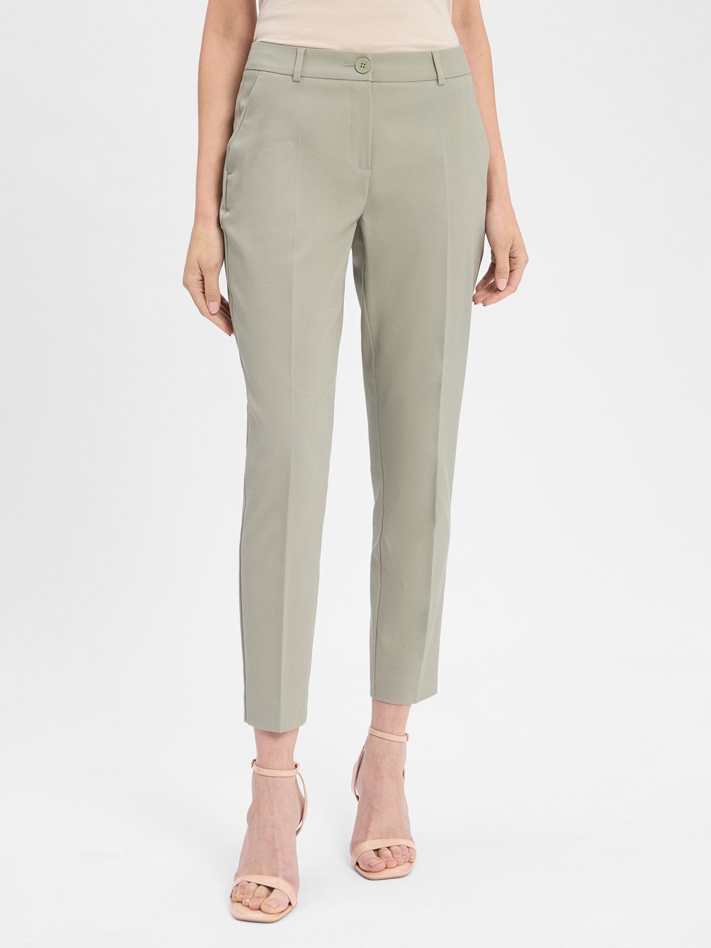 Marie Lund Hose Damen Baumwolle grün, 36