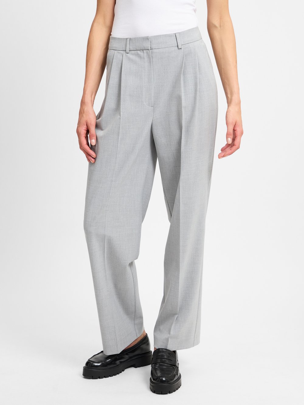 Marie Lund Hose Damen grau meliert, 40