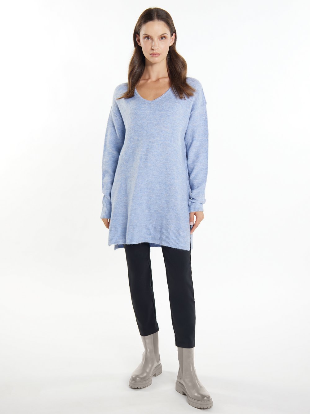 Usha Strickpullover Damen blau, L