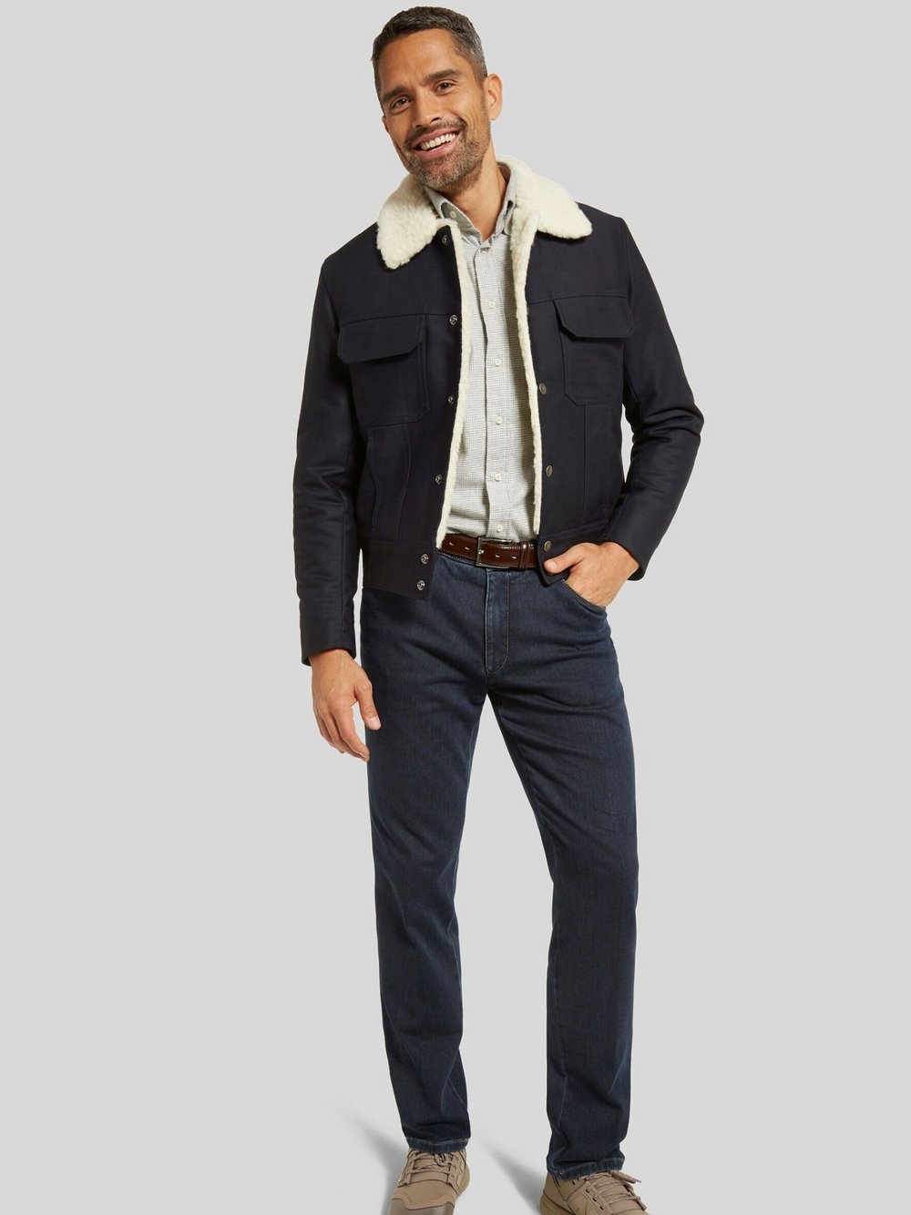 MEYER Jeans Herren Baumwolle braun, 56