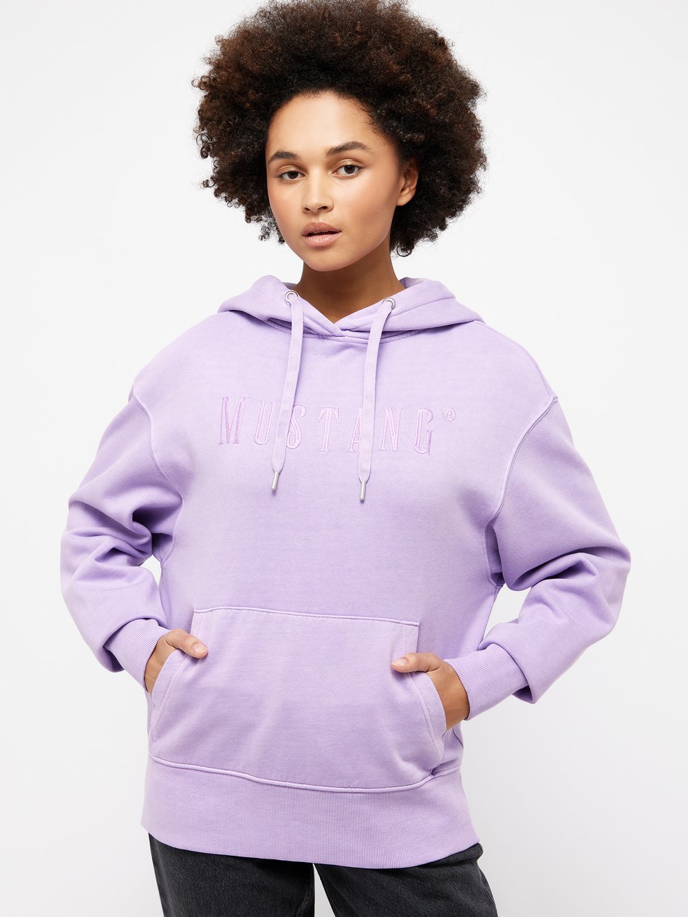 Mustang Sweatshirt Damen Baumwolle lila, XXS