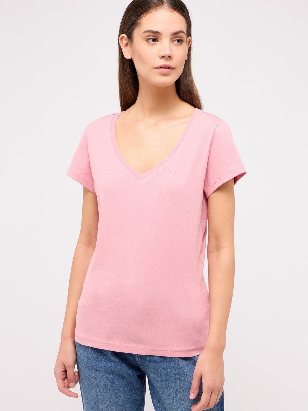 Mustang T-Shirt Damen Baumwolle rosa, S