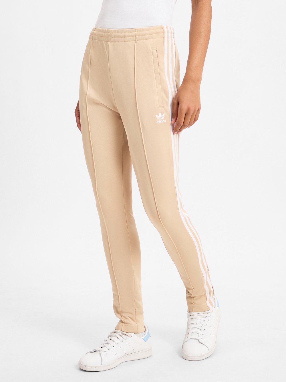 adidas Originals Jogginghose Damen Baumwolle beige, S