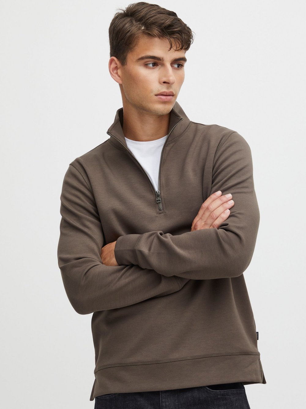 CASUAL FRIDAY Troyer Herren Viskose braun, XXXL