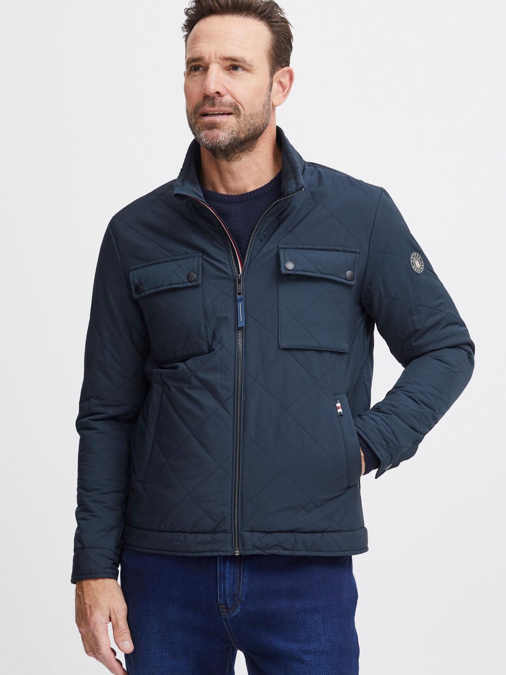 FQ1924 Steppjacke Herren blau, XXL