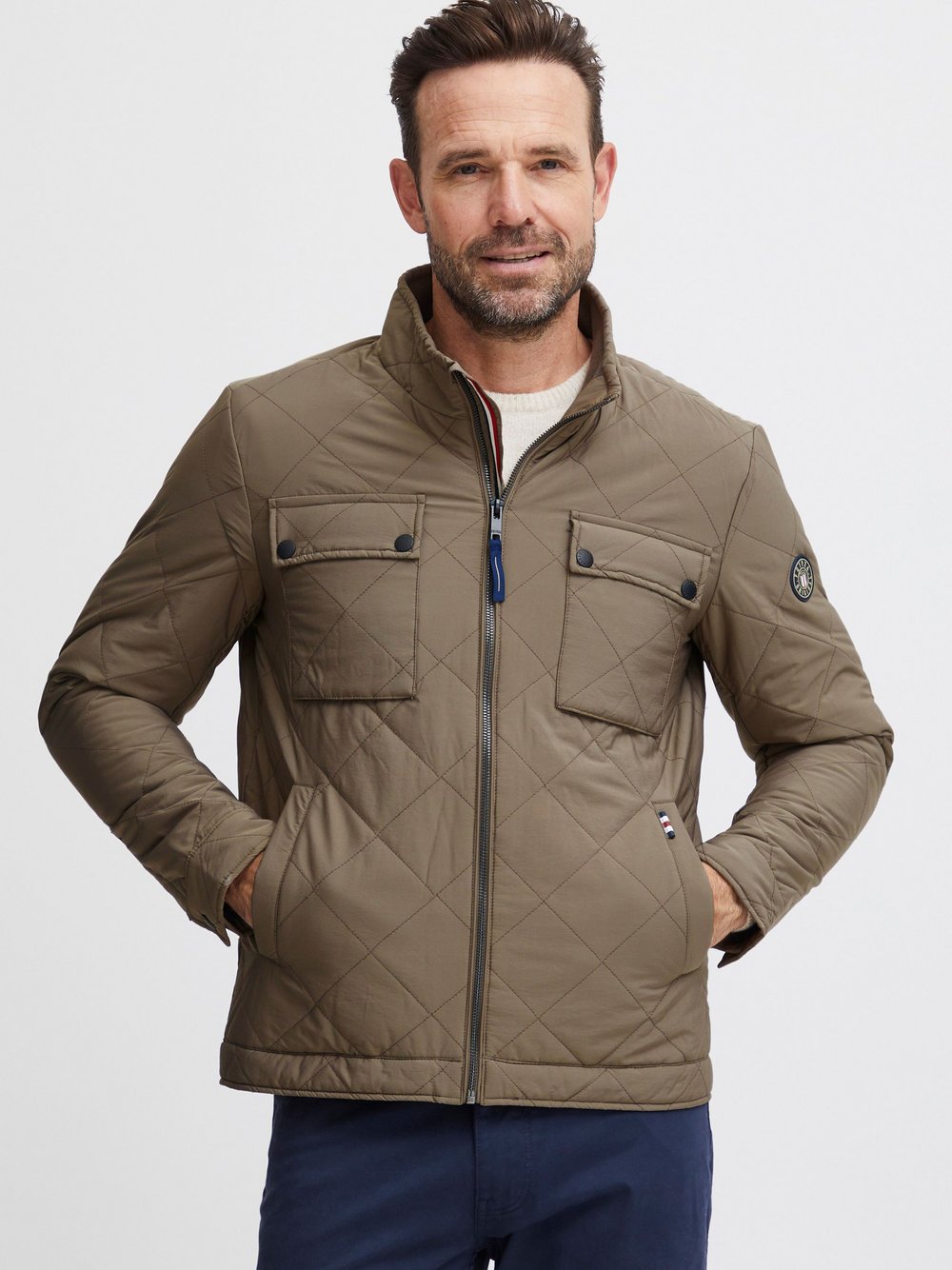 FQ1924 Steppjacke Herren braun, L