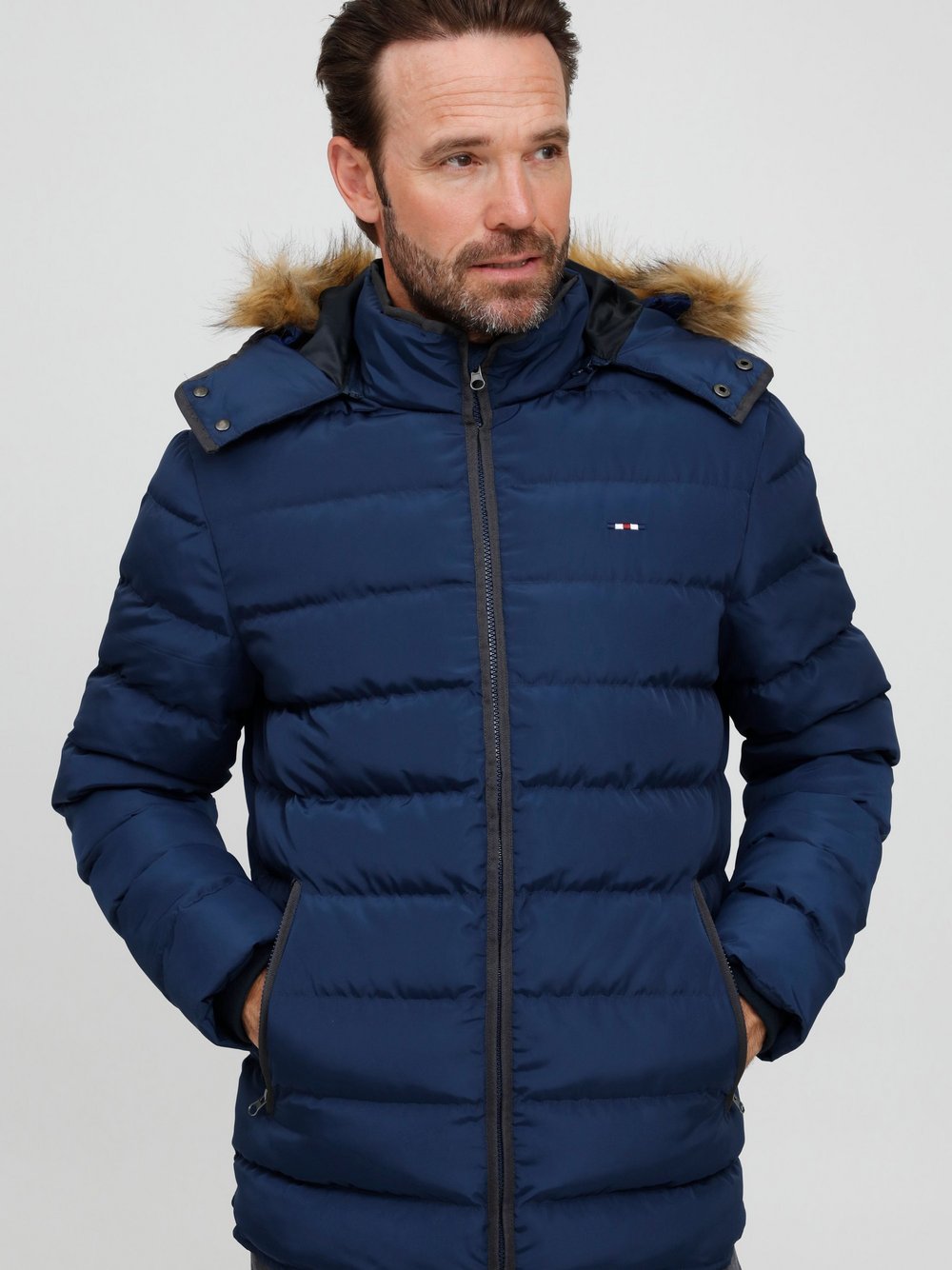 FQ1924 Steppjacke Herren blau, M