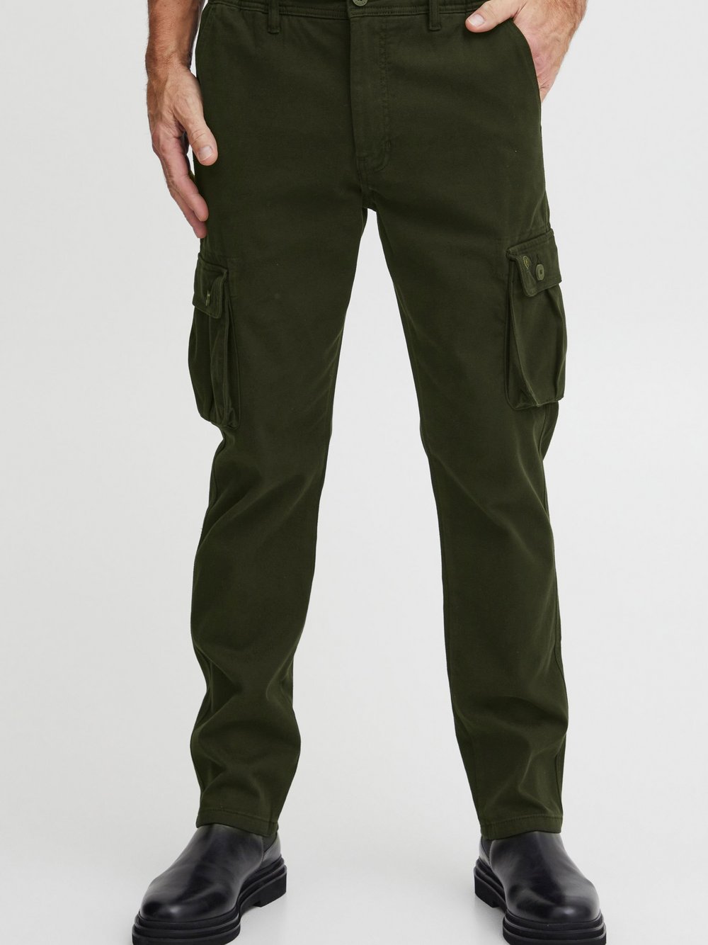 FQ1924 Cargohose Herren Baumwolle grün, S