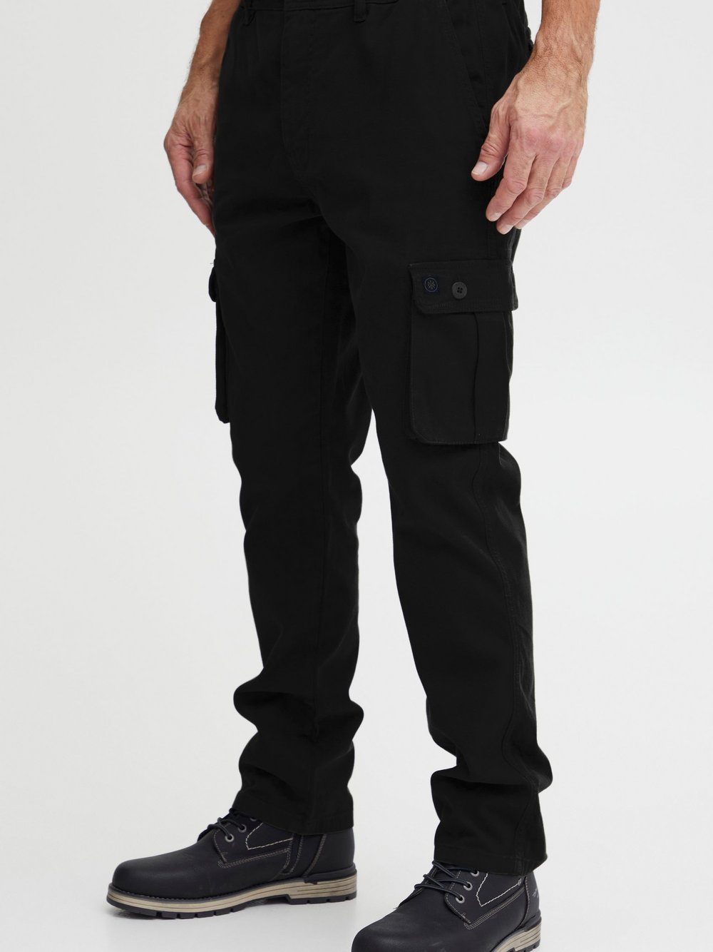 FQ1924 Cargohose Herren Baumwolle schwarz, XL