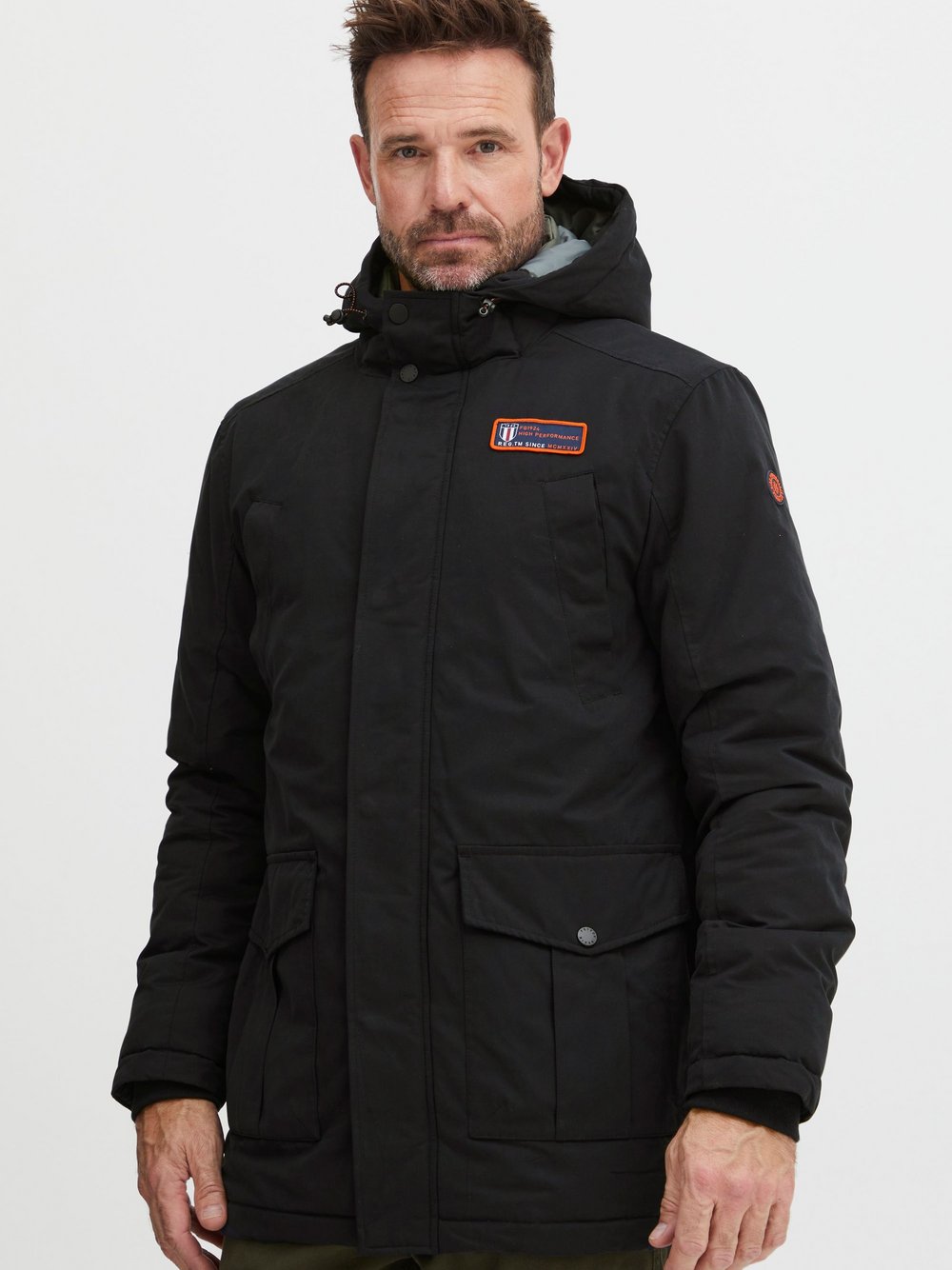 FQ1924 Parka Herren schwarz, XL