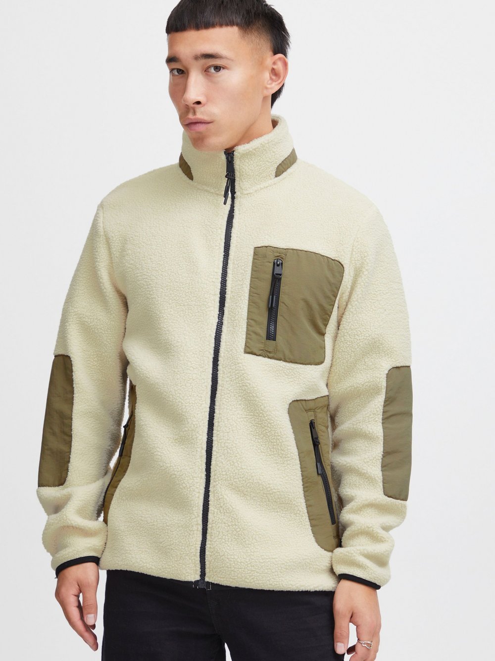 BLEND Sweatjacke Herren beige, XL