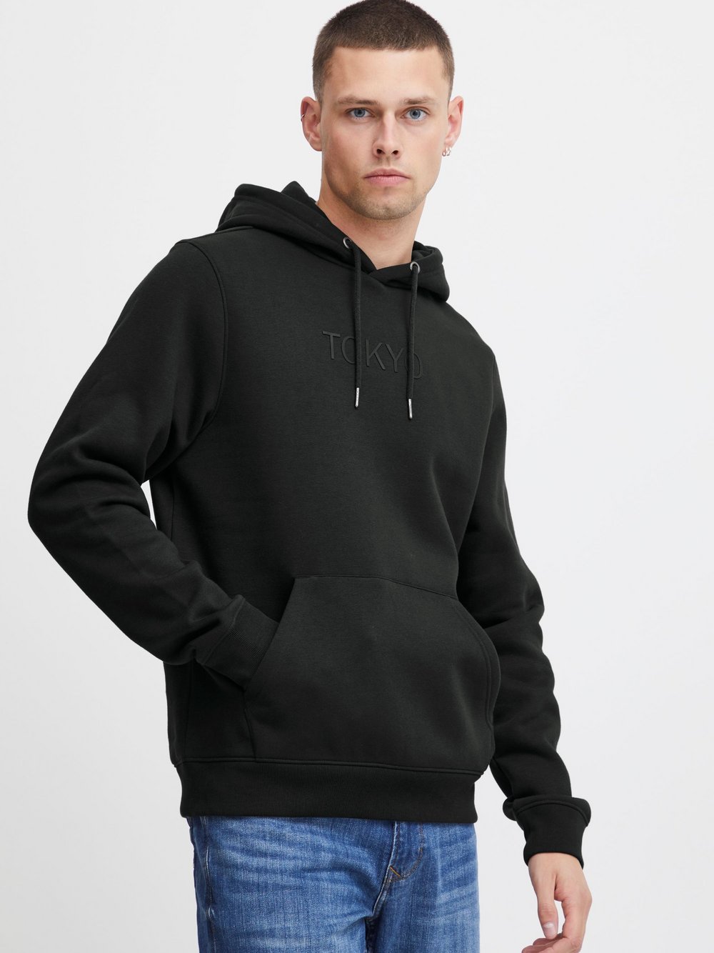 BLEND Hoodie Herren Baumwolle schwarz, XXXL