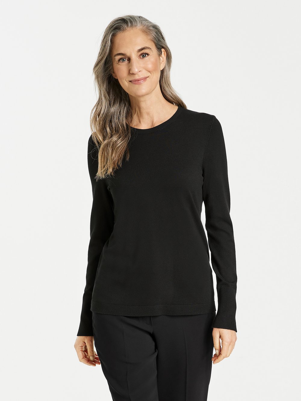 Gerry Weber Pullover Damen Viskose schwarz, 36