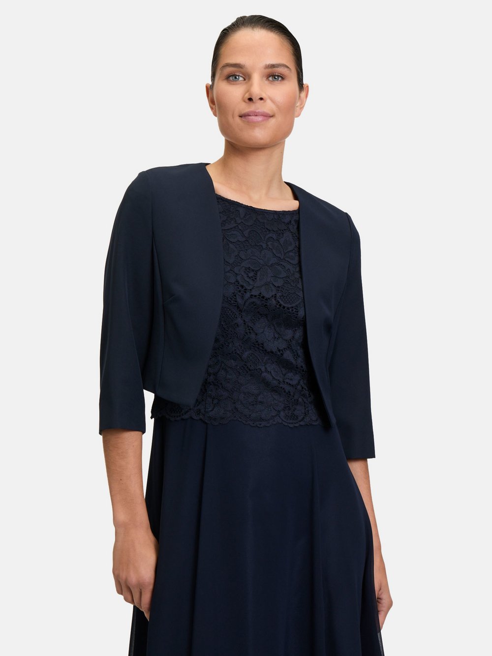 Vera Mont Bolero-Jacke Damen blau, 40