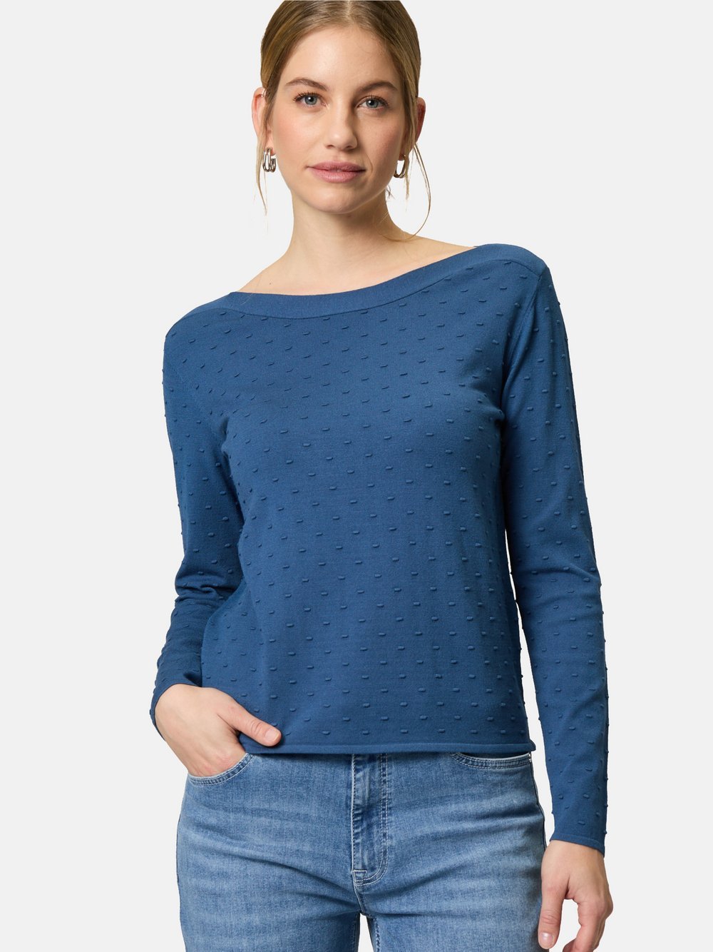 zero Pullover Damen Viskose blau, 40