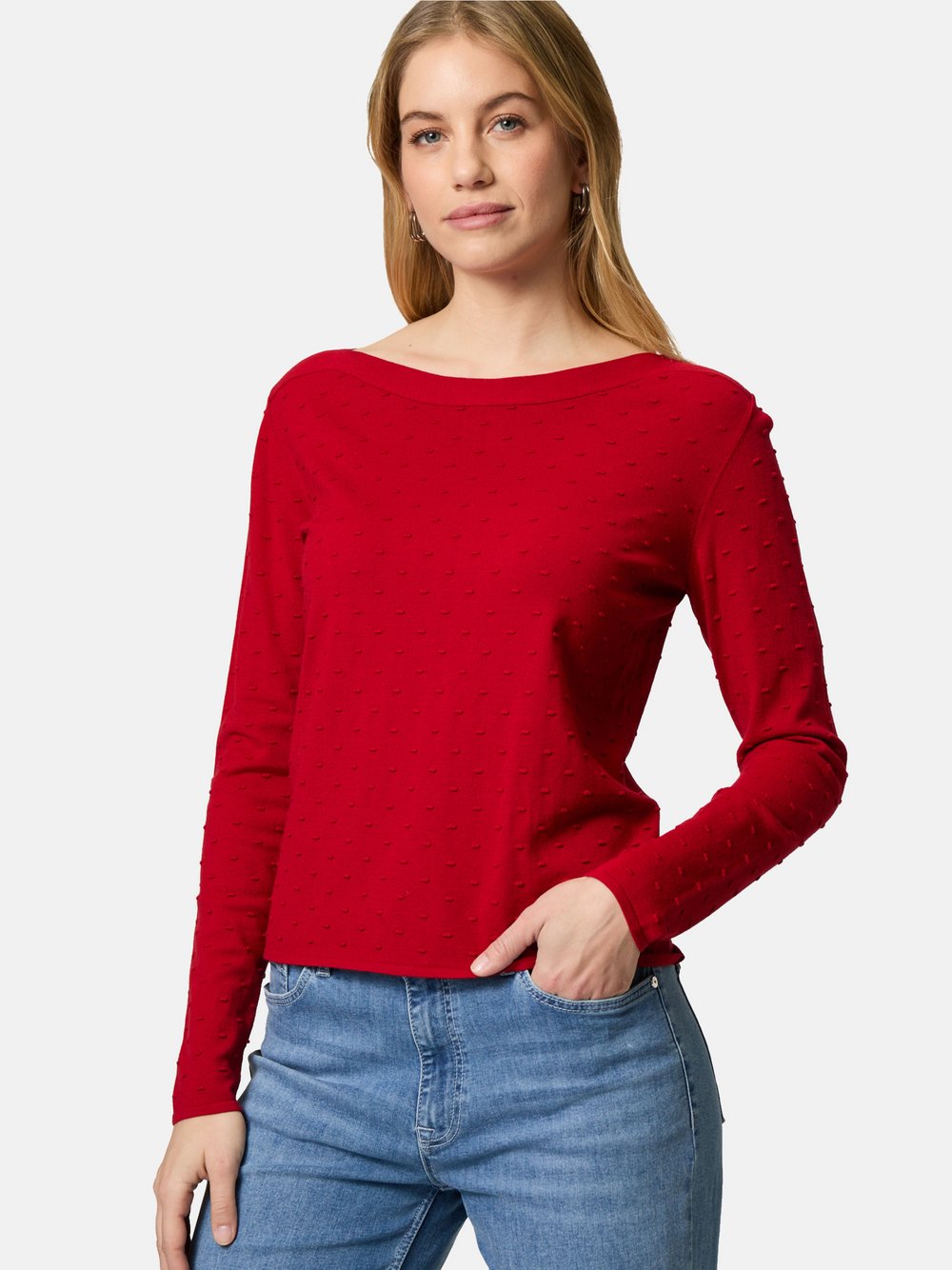 zero Pullover Damen Viskose rot, 34