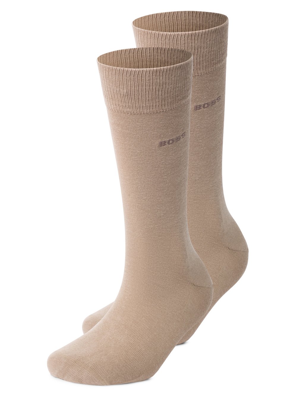 BOSS Socken im 2er-Pack Herren Baumwolle beige, 39-42