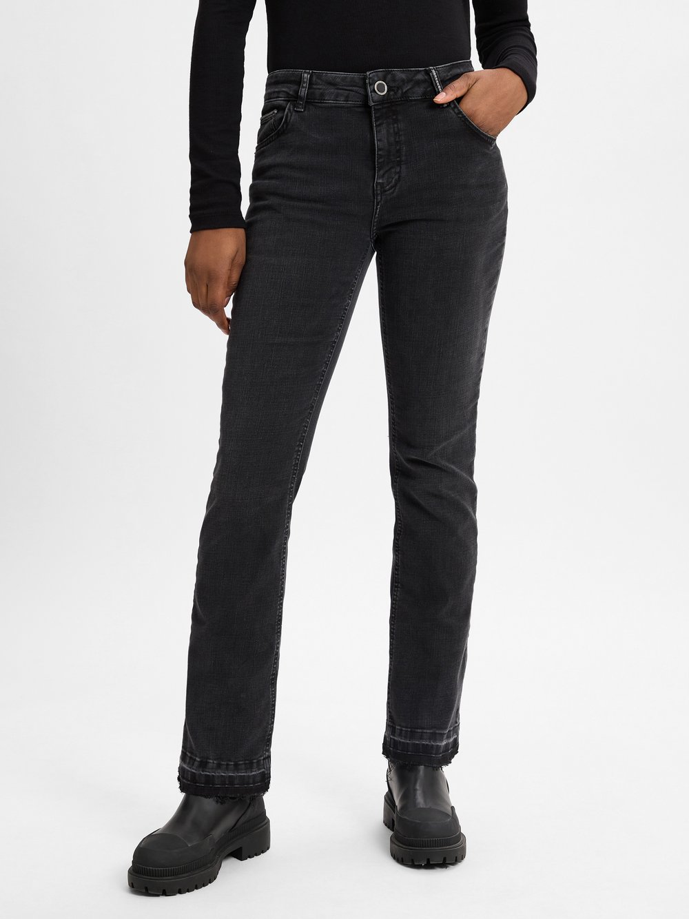 MOS MOSH Jeans -MMAshley Damen Baumwolle schwarz, 28