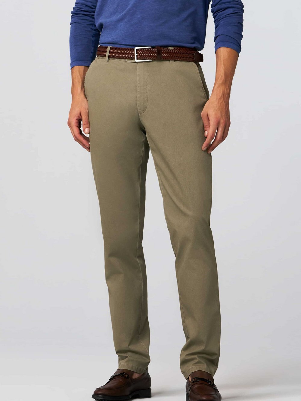 MEYER Chino Herren grün, 48