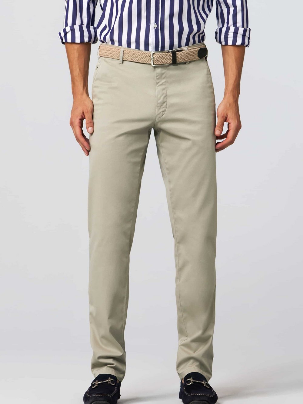 MEYER Chino Herren Baumwolle beige, 52