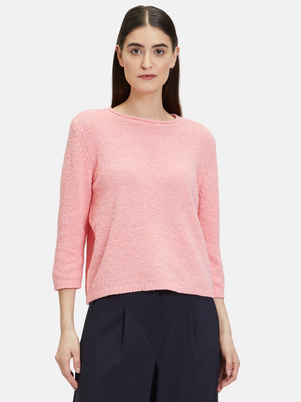 Betty Barclay Grobstrick-Pullover Damen Baumwolle rosa, 48