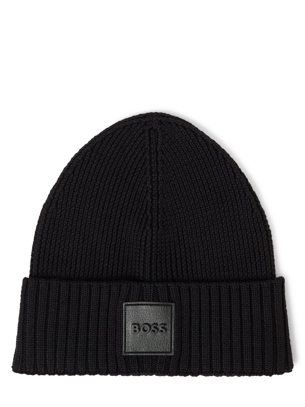 BOSS Mütze Herren Schurwolle schwarz, ONE SIZE