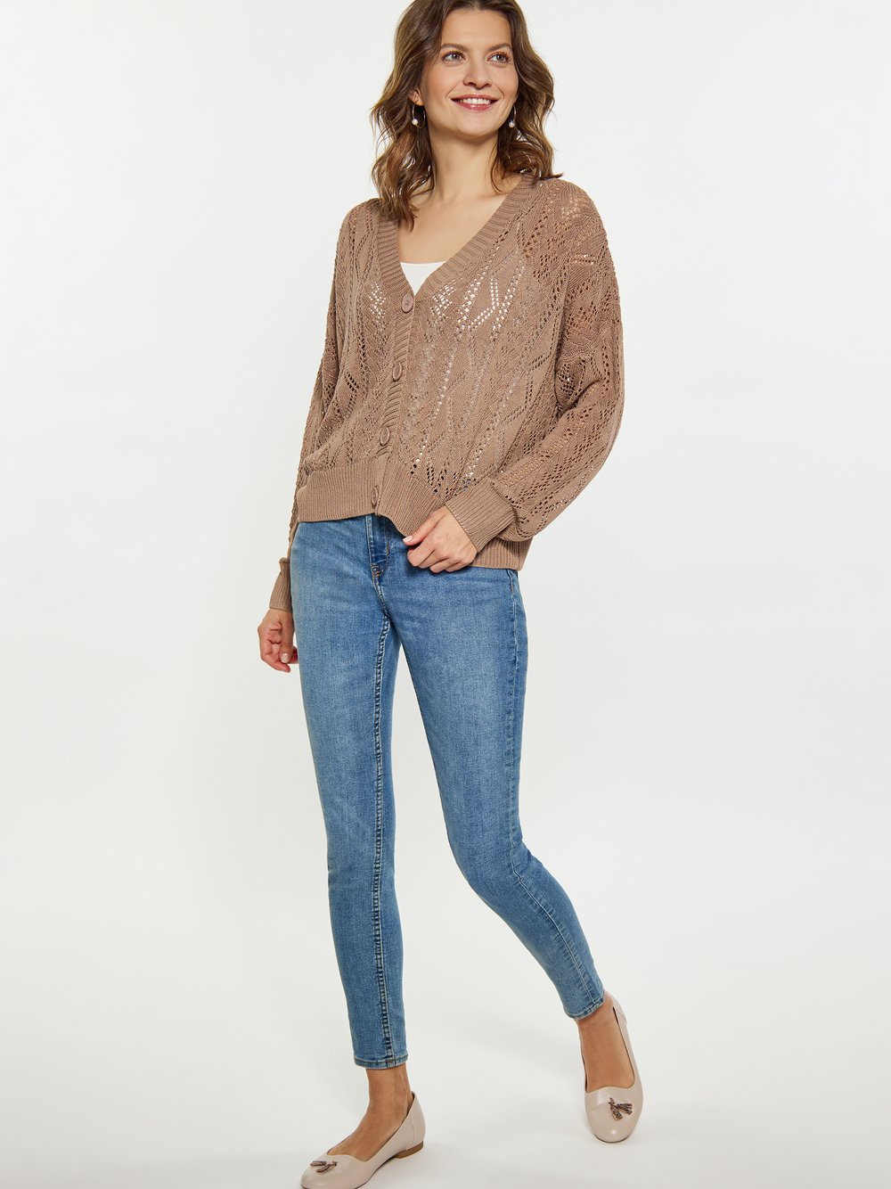 Usha Cardigan Damen braun, XS/S