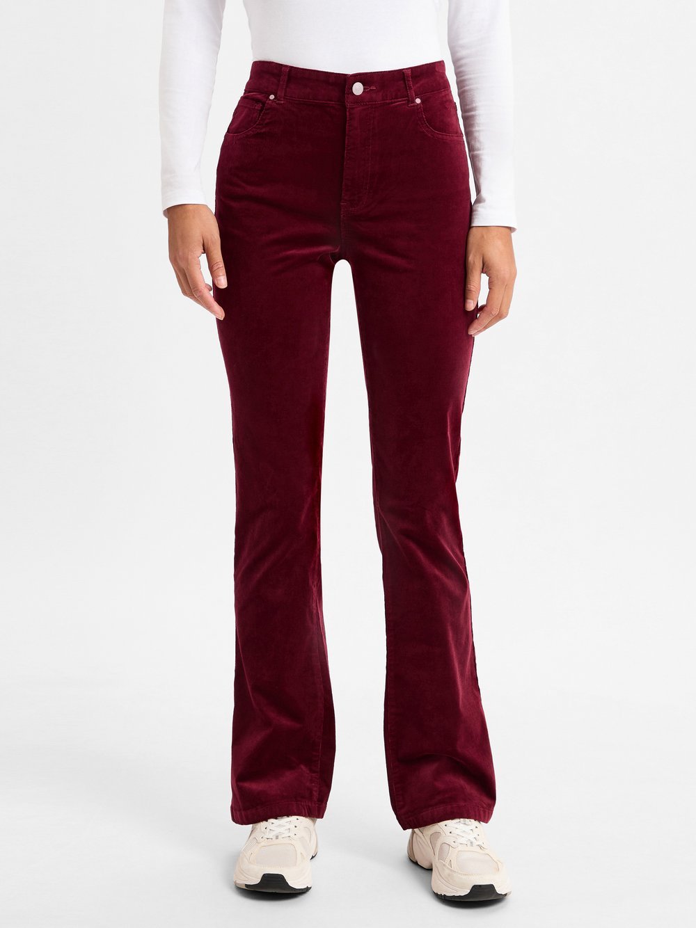 Marie Lund Five-Pocket Damen Baumwolle rot, 34