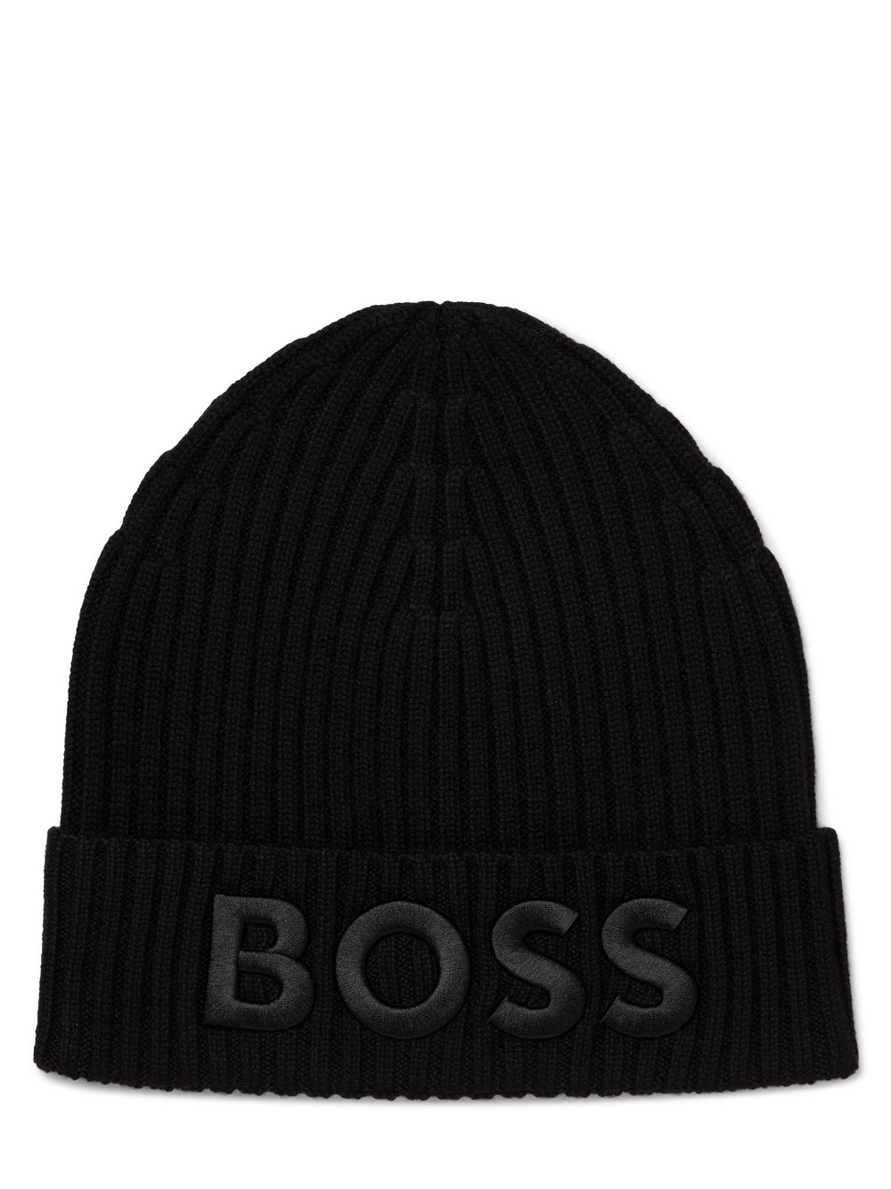 BOSS Strickmütze aus Schurwolle Damen schwarz, ONE SIZE