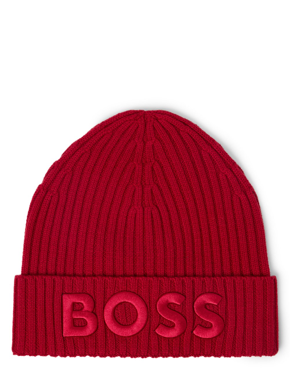 BOSS Strickmütze aus Schurwolle Damen rot, ONE SIZE