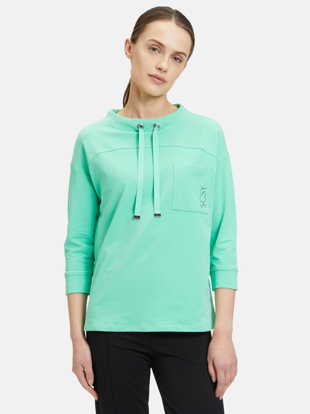 Betty Barclay Sweatshirt Damen Baumwolle grün, 36