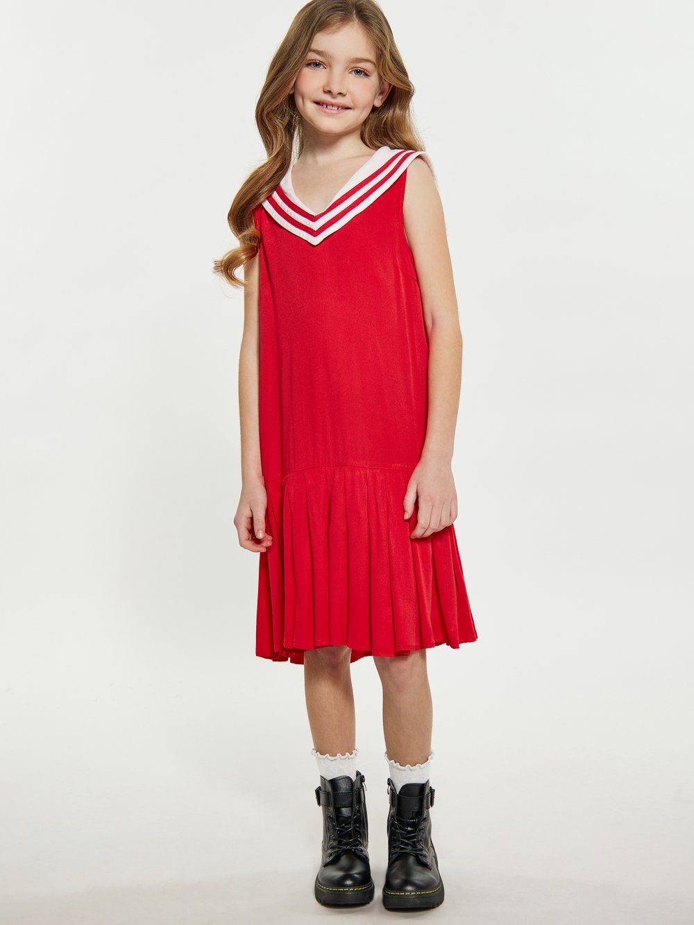 Dreimaster (Kids) Kleid Mädchen Viskose rot, 122