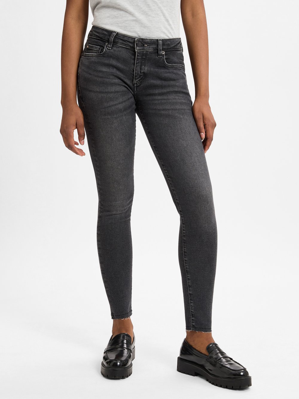 ARMEDANGELS Jeans Damen Baumwolle grau, 28-32