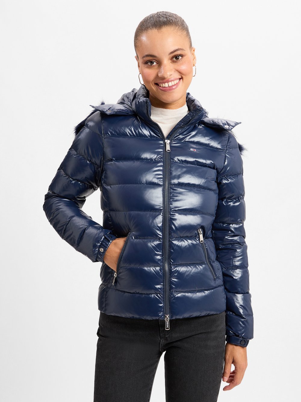 Tommy Jeans Daunenjacke Damen Polyamid blau, S