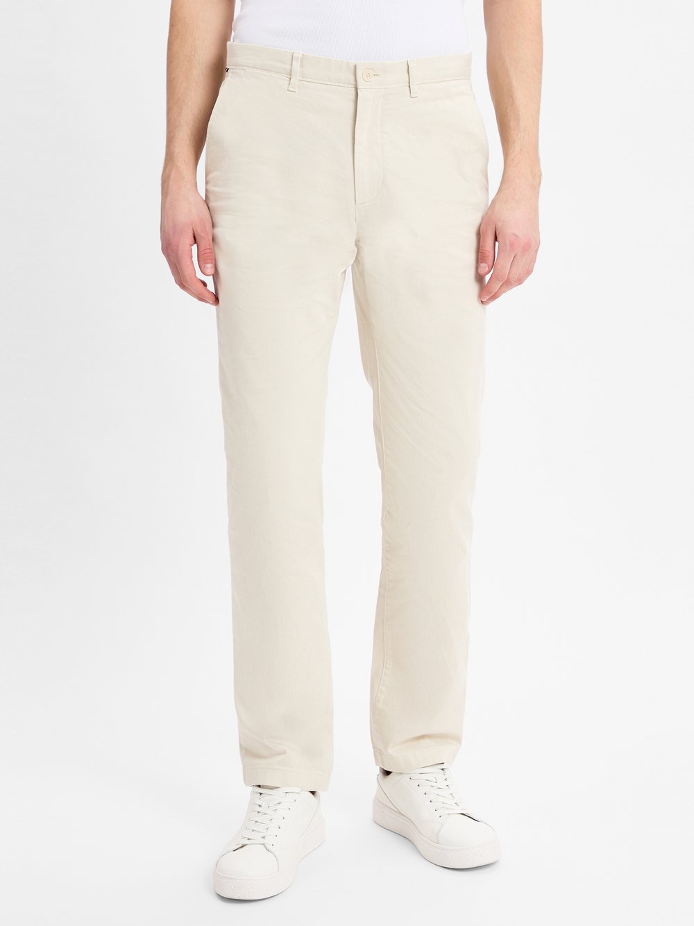 Tommy Hilfiger Hose Herren Baumwolle beige, 34-30