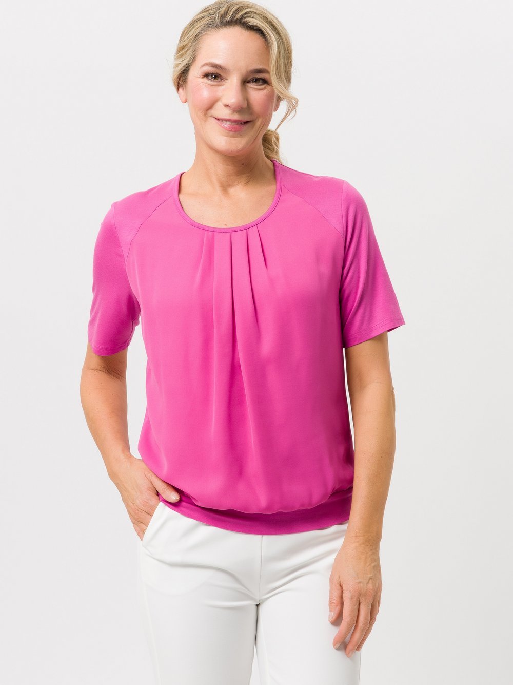 Frank Walder Blusenshirt Damen Viskose pink, 46